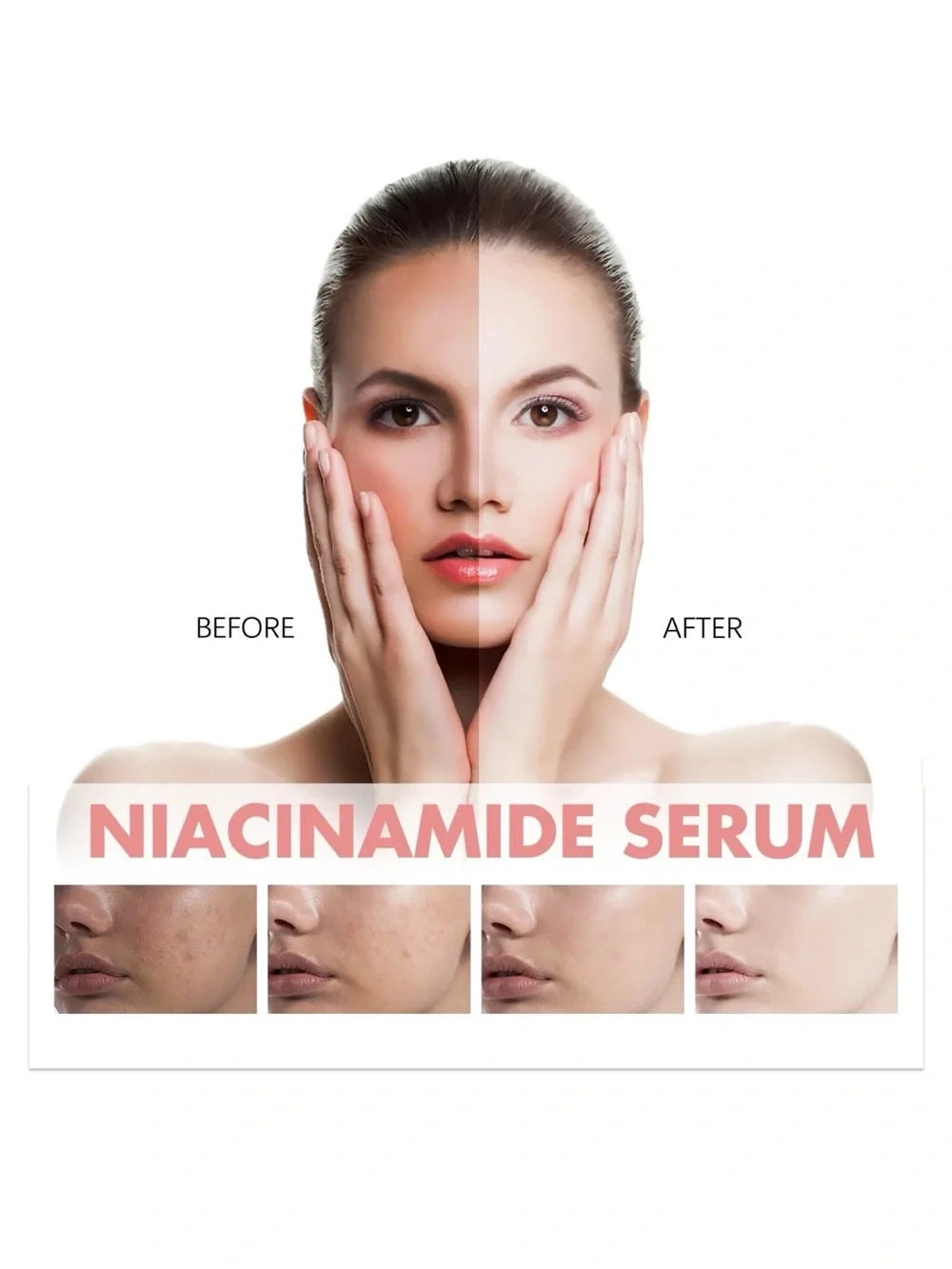 2Pcs Peach 70 Niacin Serum - Pink Hydrating Face Serum